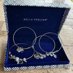 Bella Perlina Sisters charms 4 bracelet set NIB